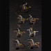 Army cuirassiers. Russia 1812-1817 set of painted miniatures