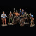 Artillery crew with a Bombard gun, 2nd floor of the 15th century