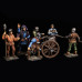 Artillery crew with a Bombard gun, 2nd floor of the 15th century
