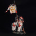 Mounted knight Templar with banner