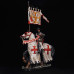 Mounted knight Templar with banner