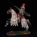 Knight of the Order of the Hospitallers flying to the attack