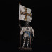 Teutonic knight with the banner of the Order, 1400