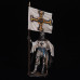 Teutonic knight with the banner of the Order, 1400