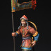 Muslim warrior with banner