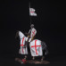 Mounted knight Crusader 12-14 centuries