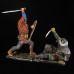 Russian and Khazar warriors in battle