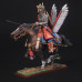Polish winged hussar, rank company of Alexander Sobieski with a shield