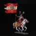 Polish winged hussar with the banner of the Polish–Lithuanian Commonwealth