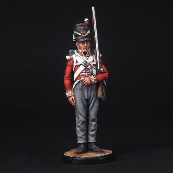 Private of a battalion company of the 44th East Essex Regiment, Great Britain, 1812-15