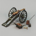 12-pounder gun of the Gribeauval system with a charging box, France 1812