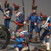 Set French artillery crew, (6 miniatures, a gun and accessories)