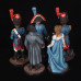 Set of miniatures, Emperor Napoleon and wife Marie-Louise with retinue