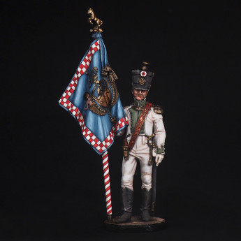 Standard-bearer officer of the 5th Line Regiment "Real Calabria" Naples, 1811-12