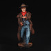 Cowboy in raincoat