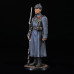A Red Army soldier of the Red Army in winter marching uniform. 1941 USSR