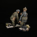 Soldiers of the Red Army with a mortar-shovel