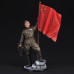 Guard corporal of the infantry of the Red Army with the Soviet flag. 1943-45 USSR