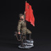 Guard corporal of the infantry of the Red Army with the Soviet flag. 1943-45 USSR