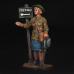 MPVO instructor girl with hand siren, 1941-44
